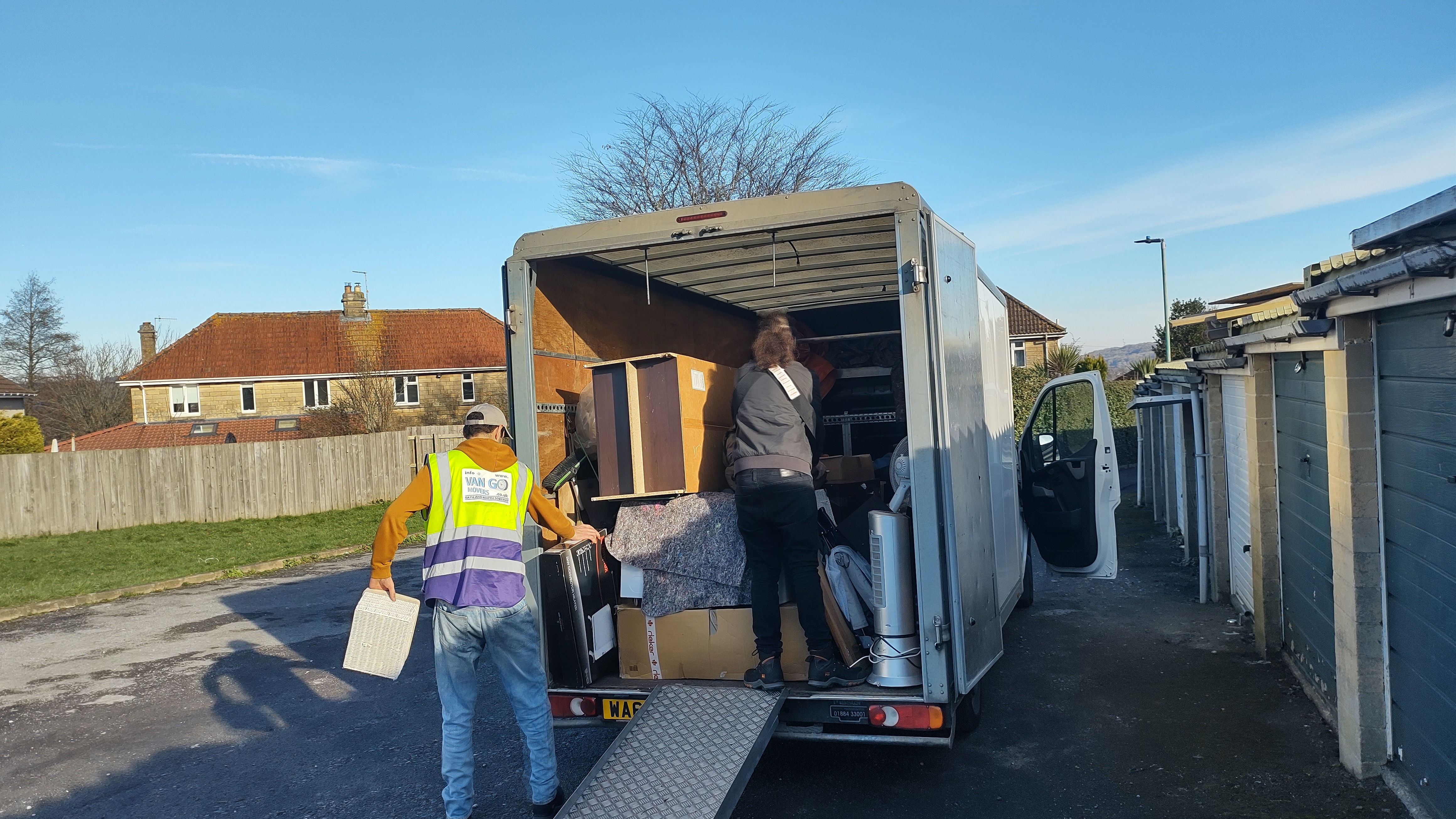 Van loaded for house move